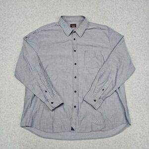 UNTUCKit Shirt Mens 3XL Blue Gray Casual Button Up Preppy Casual Men 100% Cotton